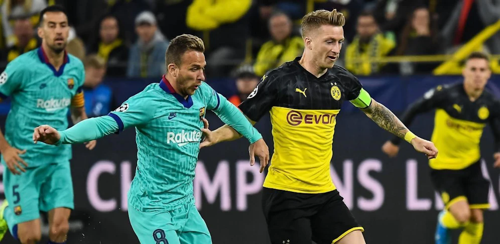 Arthur (FC Barcelona) gegen Marco Reus (Borussia Dortmund)